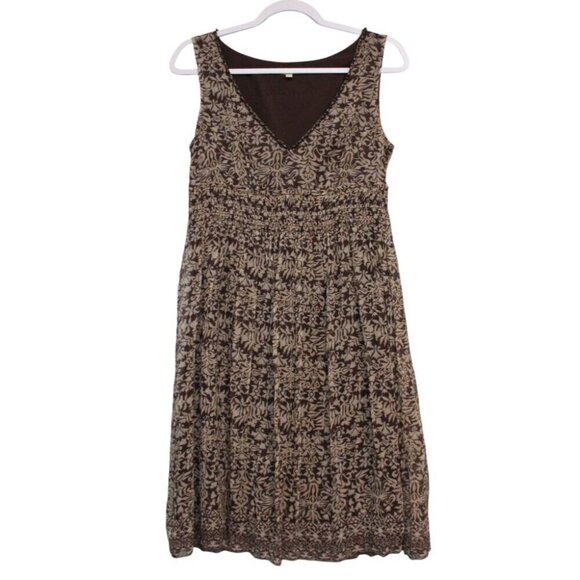 Gianni Bini Dresses & Skirts - Gianni Bini Dress Size 4 100% Silk Beaded Smocked Boho Floral Party Chiffon